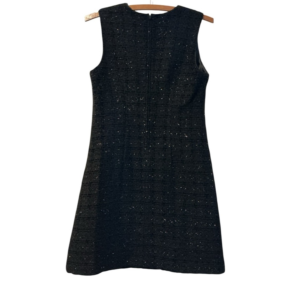 Vintage Impasse New York Dress Bergdorf Goodman Black Tweed Sparkle Sleeveless - Picture 2 of 7